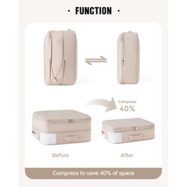 EACHY 3-Pack Travel Space Saver Bags, Clear Down Jacket Compression Bags Lightweight & Durable Travel Essentials, Perfect for Suitcase Organization & Luggage Compression (Pink, X-Large)