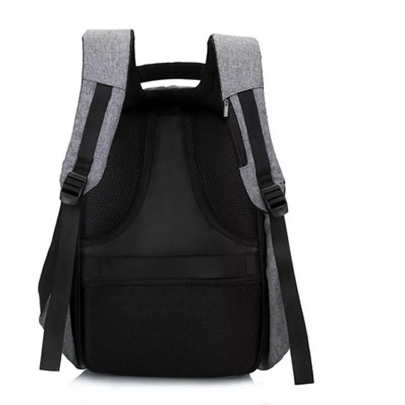 COOLSHT Mochila Antirrobo Urbana Usb Compartimento Laptop Color Gris Oscuro