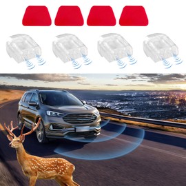 ONISMEZ 4PCS Deer Whistles for Vehicles - Universal Automotive Warning Devices, Save a Car from Collisions(White)