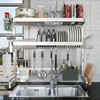 Shrivee Over The Sink Dish Drainer Drying Rack, Full Stainless