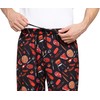 Nanxson Men's Baggy Chef Pants, Printed Work Pants with Elastic