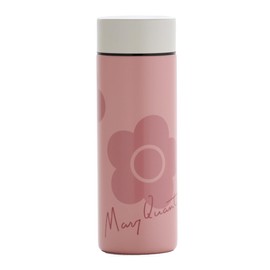 MARY QUANT 001273-0001-01 Stainless Steel Bottle, 10.1 fl oz (300 ml), Thermal, Cold Insulation, Ice Stop, Dull Pastel, Daisy (Pink)
