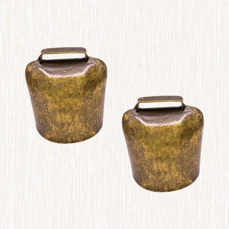 HEALLILY 2 Pieces Cow Bell Goat Bell Hanging Bell Small