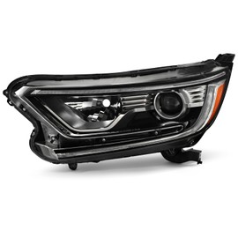 AKKON - Fits 2017-2022 Honda CR-V LX/EX/EX-L 4DR [Halogen Type] Projector Chrome Headlight Driver w/LED DRL Running Signal Lamp