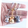 [CALLARON] 3pcs Mouse Keychain Mouse Key Ring Mouse Key Holder