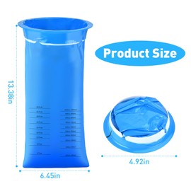Diubwse 24 Pack Vomit Bags Disposable, 1000ml Emesis Bags, Leak Resistant, Medical Grade, Portable, Barf Bags, Puke Bags for Hospital, Maternity, Car, Yacht, Bar, Throw Up Bags Disposable