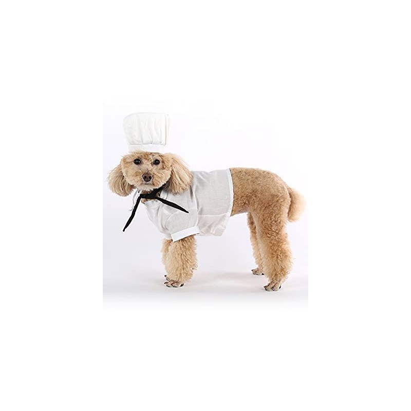 Dog Cook Costume PS20050 (M(11" Neck Girth,15.7" Chest))
