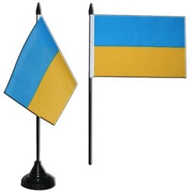 Ukraine Table Flag 4 x 6 inch