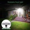 GLORIOUS-LITE Solar Security Lights 2400mAh LED Motion Sensor Light Outdoor,