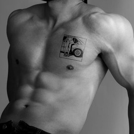 WEEKINK Fake Tattoos – Realistic Temporary Tattoos with Racing Designs, 2 Sheets Kit for Men