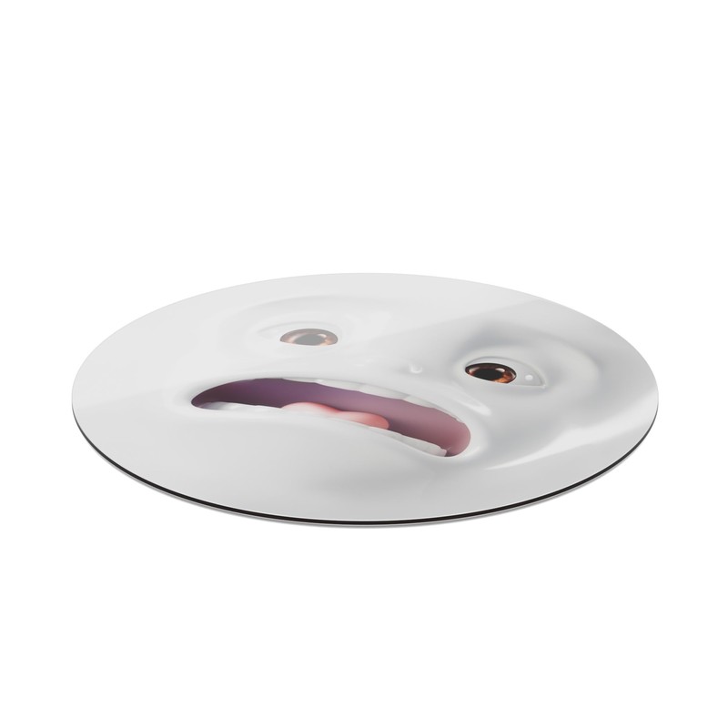 FIFTYEIGHT PRODUCTS / "Shocked" Trivet (Diameter 18.8 cm, White, Made