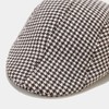 yolrdiw Classic Houndstooth Plaid Ivy Flat Cap Gatsby Cabbie Driver