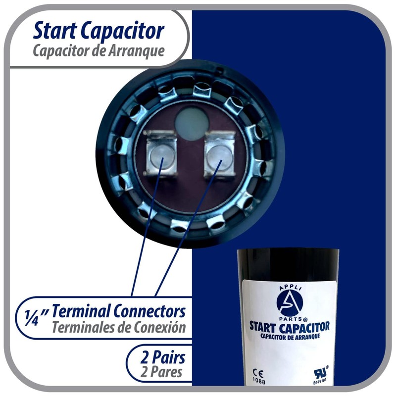 Appli Parts Motor Start Capacitor 270-324 Mfd (microfarads) uF 330