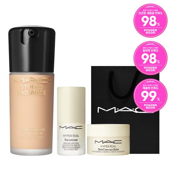 MAC Serum Light Foundation (+ 5ml*2 Hyper Real Serum, 2ml*2