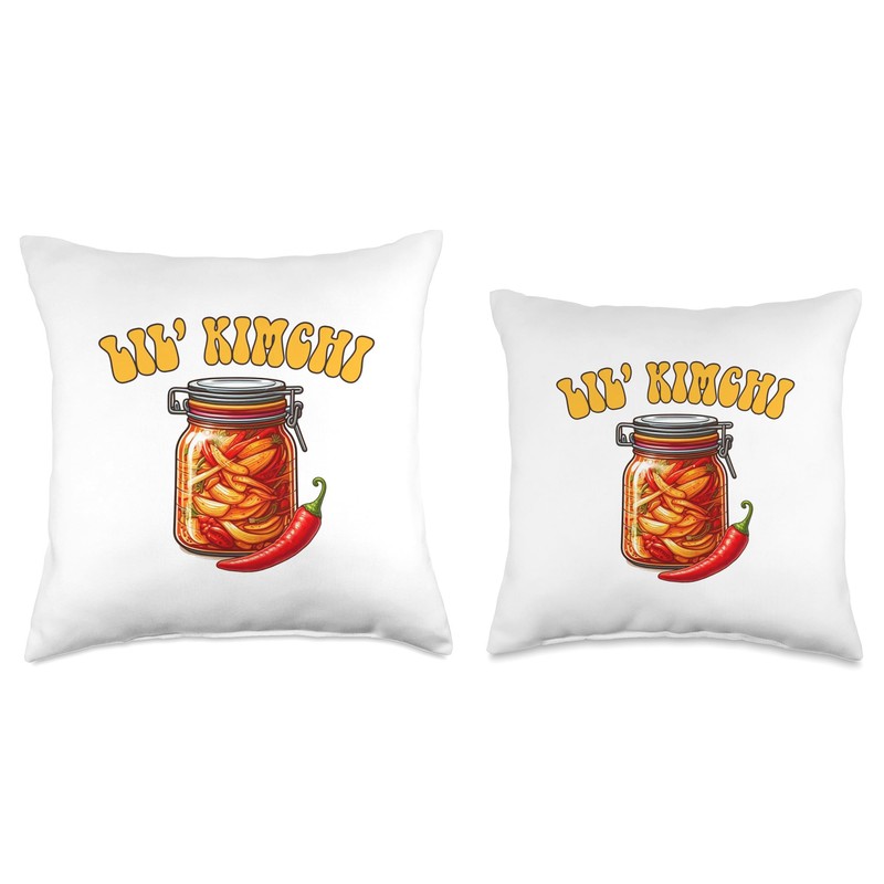 Lil’ Kimchi Spicy Fermented Korean Food Lover Asian Foodie Throw