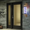Kaichenyt Barber Rotating Light 110V 35.43in Wall-Mounted Barber Pole 50