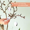 Papierdrachen 8 Printed Easter Eggs in Papier-Mâché Look – Black