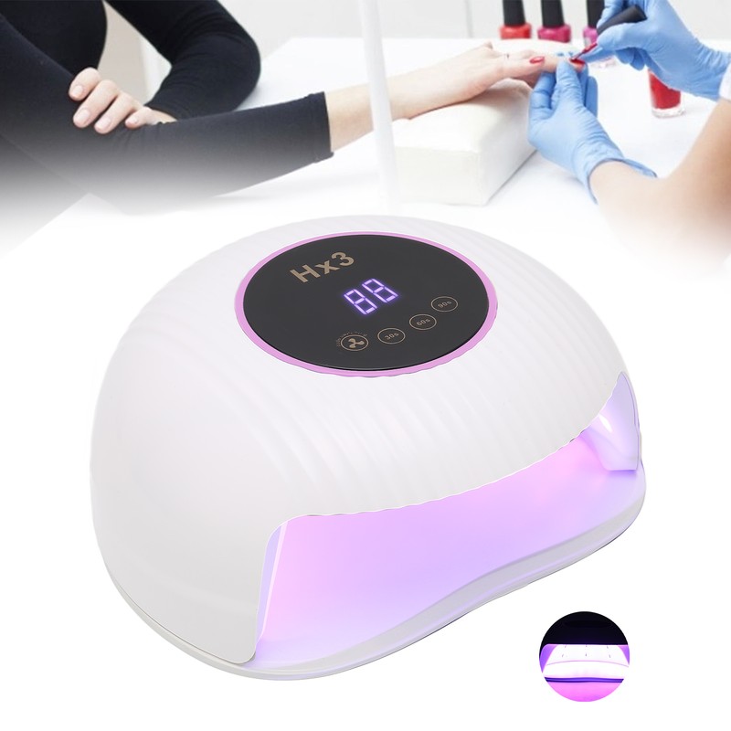 180W UV LED Nail Gel Curing Lamp 3 Time Setting