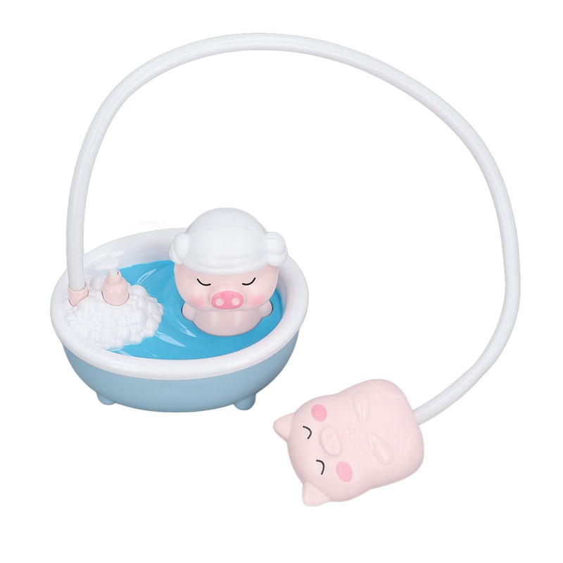 Electric Baby Bath Toy Piggy Shaped Water Spraying Head Endless