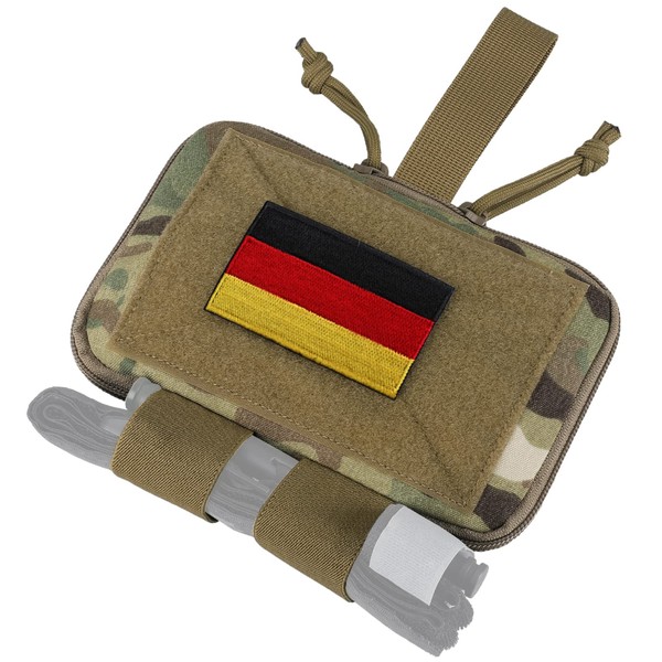 WYNEX Tactical Belt Medical Bag, IFAK Bag EMT First Aid Rip-Away Emergency Trauma Bag Portable Survival Pack Compact Medicine Bag for Camping, CP Camo