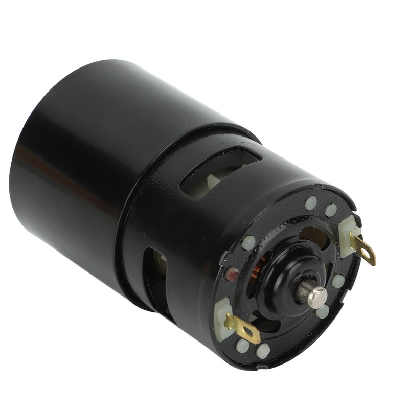 High Torsion DC Motor 12000RPM Round Shaft Fast Speed Red