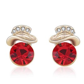 KRUCKEL Wonderful day, happy, lovely, shine, lucky, everything is easy, Yeah! earrings made with Zirconia–7061042