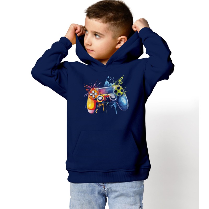 MoonWorks® Children's Hoodie Boys Gaming Gaming Game Console Print Hoodie,