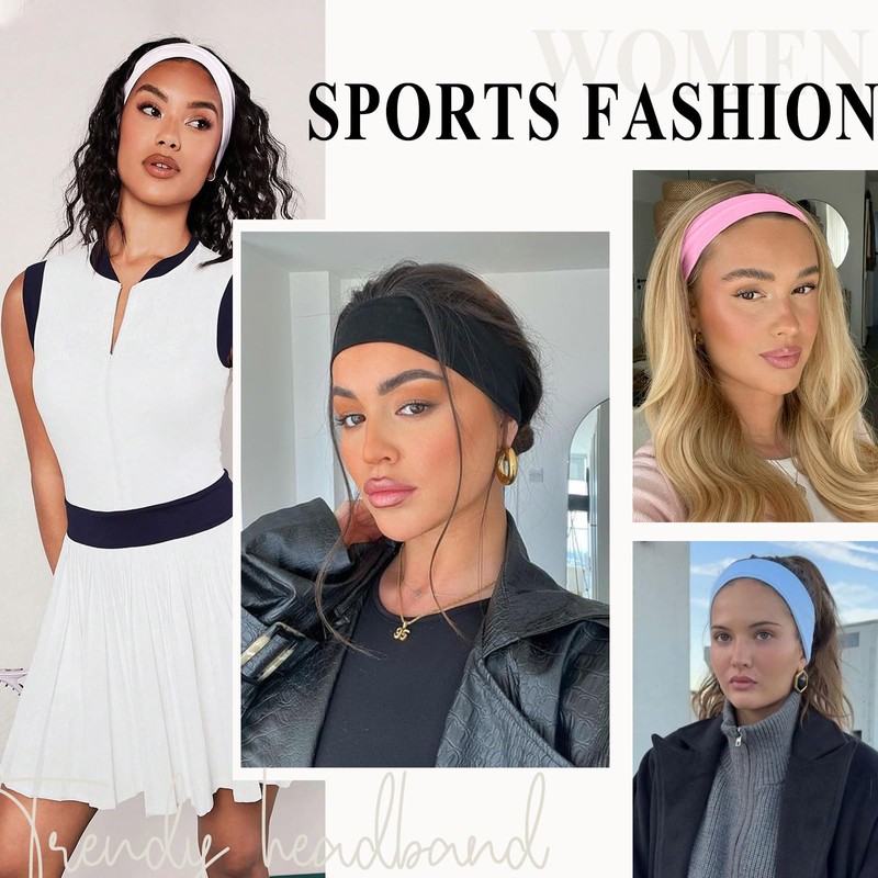 Tumurup Women's Sports Headband, 7 Pieces Hair Band, Women's Thin