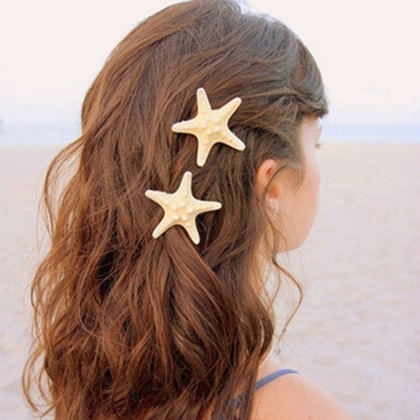 Frcolor 2pcs Starfish Beach Hair Pins Hair Pins for Women Girls