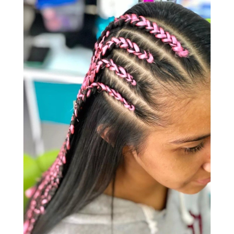 Ari 10 Extensiones Cabello Sintético Decoración Peinados Niñas