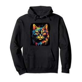 Street Style Cat Graffiti Art Street Art Pullover Hoodie