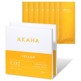 AKAHA Carbonated Pack (Raw Carbonated Acid x Vitamin C), Just Apply Without Mixing / Pores, Dullness, Dry, Small Face, 40 Kinds of Beauty Ingredients, No Mixing, Carbonated Gel Pack/Sparkling Serum