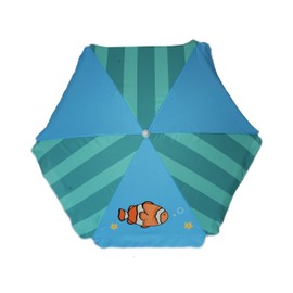 AMMSUN 47 Inch Seaside Beach Umbrella for Sand and Water Table - Kids Durable Umbrellas for children Beach Camping Garden Outdoor Play Shade