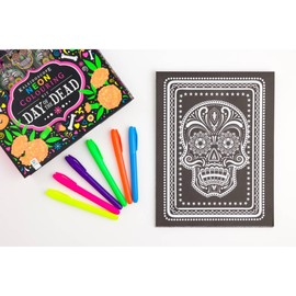 Kaleidoscope Neon Colouring Kit: Day of the Dead