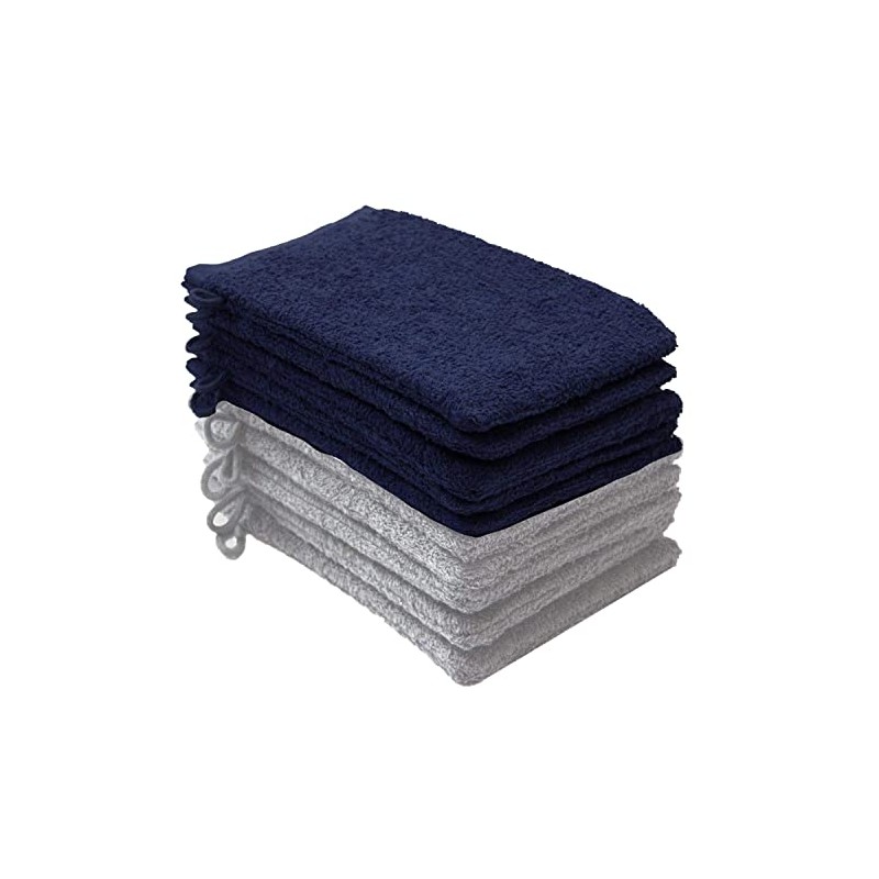 NatureMark NM-HT0829 Terry Cloth Wash Mitts, Pack of 10, 15