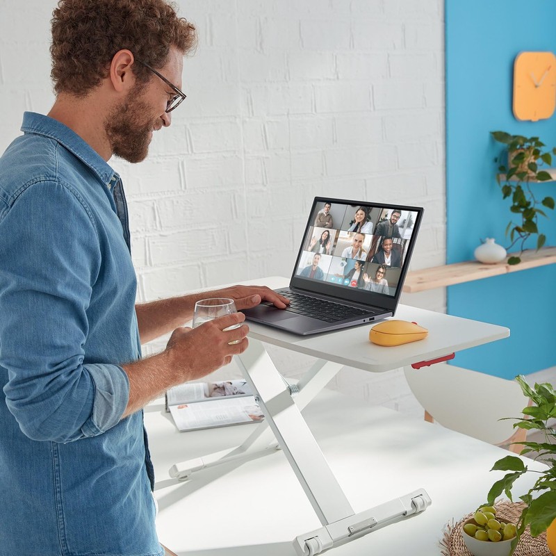 Leitz Ergo Standing Desk Converter, Adjustable Sit to Stand Up