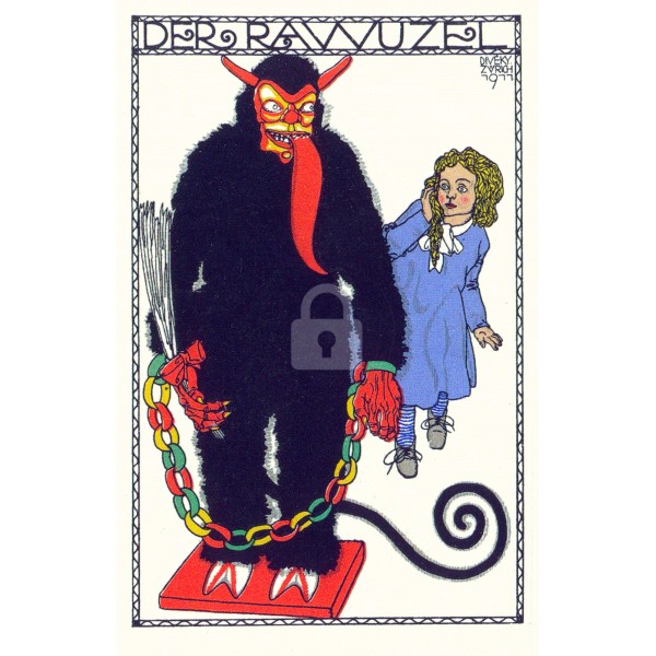Wiener Werkstatte Postcard 499 Josef Diveky, Monster 1911 COPY