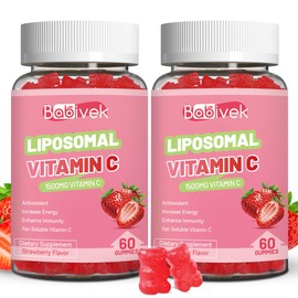 Liposomal Vitamin C Gummies 1000mg - Sugar Free, Vegan, 120 Counts
