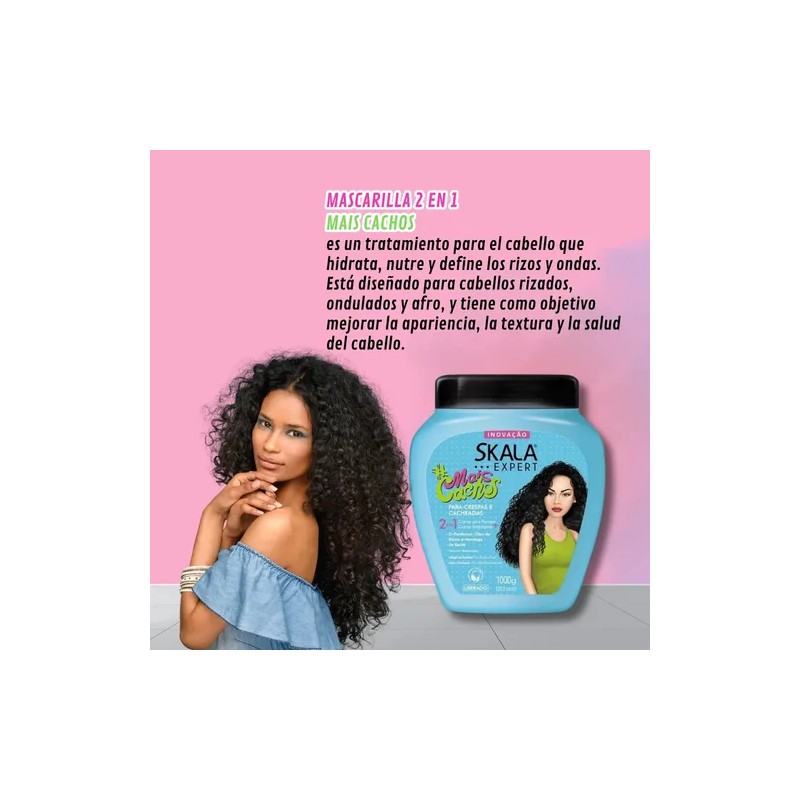 Mascarilla Skala 2en1 maiscachosmais Crespos 1000g