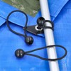 TOUGH MASTER Bungee Balls Tie Tent Toggles, Black 10 Pack