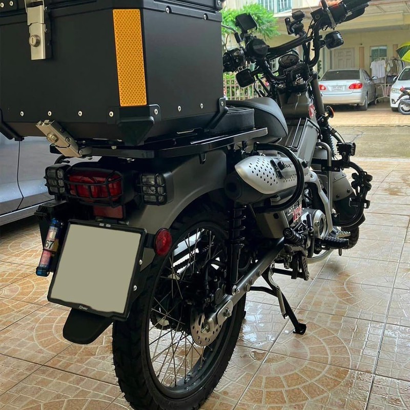 FENGYEMOTO Black Exhaust Crash Bar Guard Compatible with 2019-UP Honda