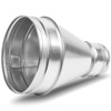 Repa Market 8" to 4" Inch Galvanized Steel Duct Reducer/Increaser
