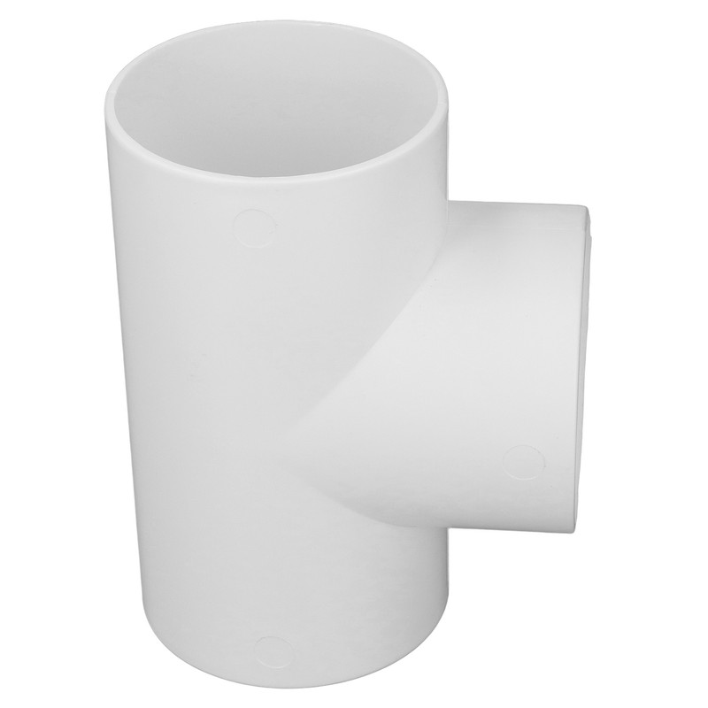 3 Way Duct Connector Corrosion Resistant PVC T Shape Round