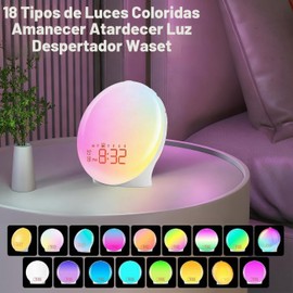 Despertador con Simulación de Amanecer YEXAOEKG VTYKJ y Doble Alarma