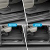 ZZEQYG 4 Pcs ABS Carbon Fiber Door Sill Protector Compatible
