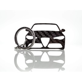 BlackStuff Carbon Fibre Keyring Compatible with Giulia BS-129, Black