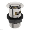 Brass Basin Clicker Waste Slotted Chrome Full Cover Clicker Plug