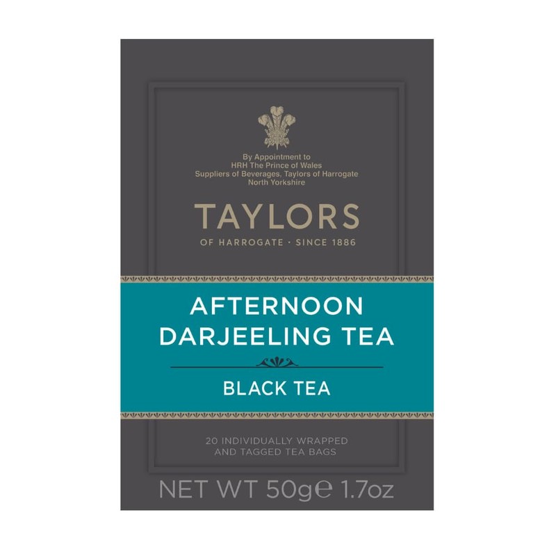 Taylors of Harrogate Afternoon Darjeeling, Black Tea, Individually Wrapped Bags