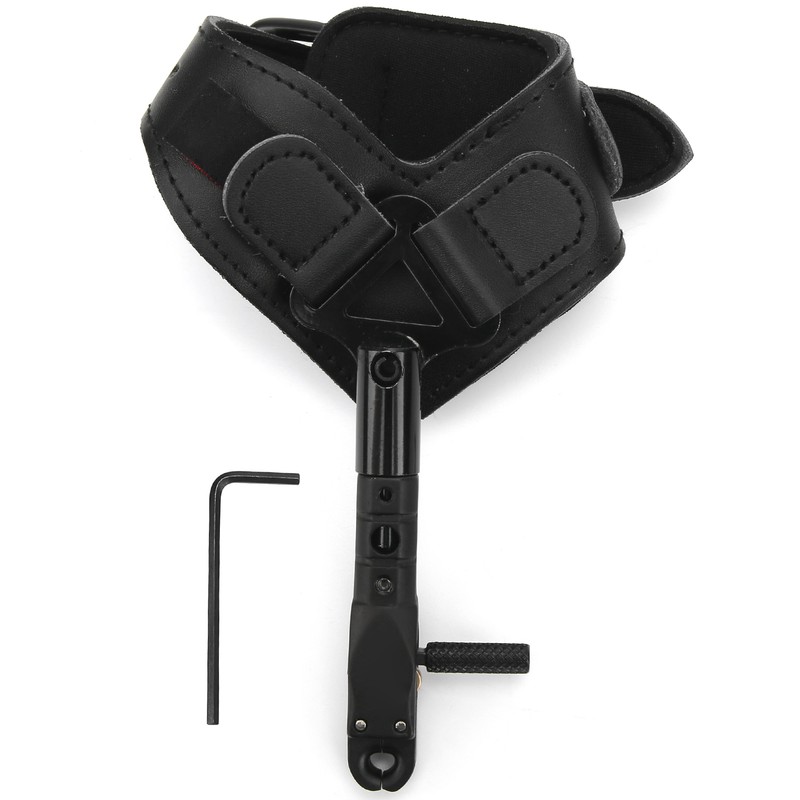 Wrist Strap Bow Release Aid Adujustable PU Outdoor Hunting Arrow