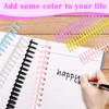 12 PCS Comb Binding Spines Plastic Spiral Binding Coils Binding